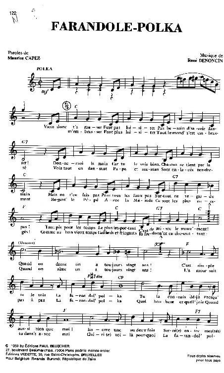 télécharger la partition d'accordéon Farandole Polka au format PDF