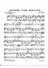 télécharger la partition d'accordéon Comme une enfant (Slow Rock) au format PDF