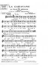 télécharger la partition d'accordéon La caravane (La fille du bédouin) (De l'opérette : Comte Obligado) au format PDF