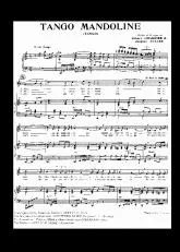 télécharger la partition d'accordéon Tango mandoline au format PDF