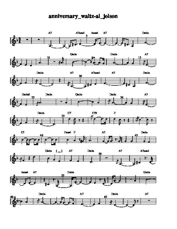 télécharger la partition d'accordéon Anniversary Waltz au format PDF