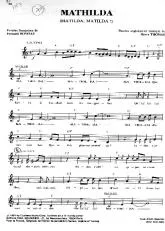 télécharger la partition d'accordéon Mathilda (Matilda Matilda) au format PDF