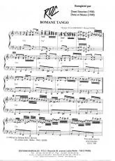 télécharger la partition d'accordéon Romane Tango au format PDF
