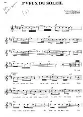 télécharger la partition d'accordéon J' veux du soleil (Chant : Au p'tit bonheur) au format PDF