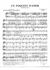 télécharger la partition d'accordéon Un poquito d'Amor (Borriquito) au format PDF