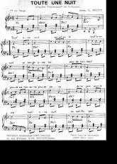 télécharger la partition d'accordéon Toute une nuit (D'après Tristesse de Chopin) (Tango) au format PDF