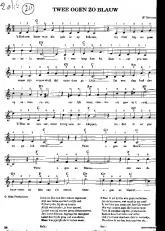 télécharger la partition d'accordéon Twee ogen zo blauw (Arrangement Willem Ciere) (Valse) au format PDF