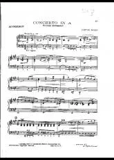 télécharger la partition d'accordéon Concerto en La (2ème Mouvement) au format PDF