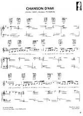 télécharger la partition d'accordéon Chanson d'ami au format PDF