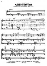 télécharger la partition d'accordéon Pledging my love au format PDF