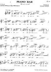 télécharger la partition d'accordéon Piano Bar (Chant : Boris Vian) (Blues Lent) au format PDF