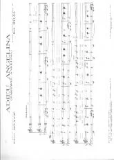 télécharger la partition d'accordéon Adieu Angelina (Farewell Angelina) au format PDF