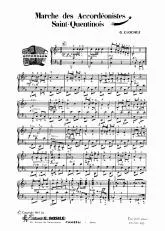 télécharger la partition d'accordéon Marche des Accordéonistes Saint Quentinois au format PDF