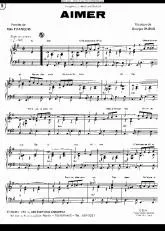 télécharger la partition d'accordéon Aimer (Bossa Nova) au format PDF