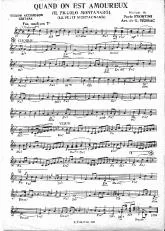 télécharger la partition d'accordéon Quand on est amoureux (Il piccolo montanaro) (Le petit montagnard) (Fox) au format PDF