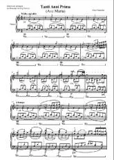 télécharger la partition d'accordéon Ave Maria (Tanti Anni Prima) (Piano) au format PDF
