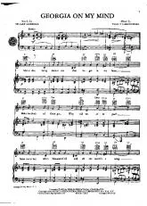 télécharger la partition d'accordéon Georgia on my mind au format PDF
