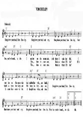 télécharger la partition d'accordéon Tom Dooley au format PDF