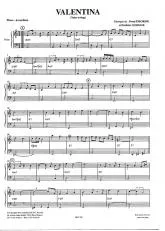 télécharger la partition d'accordéon Valentina (Valse Swing) au format PDF