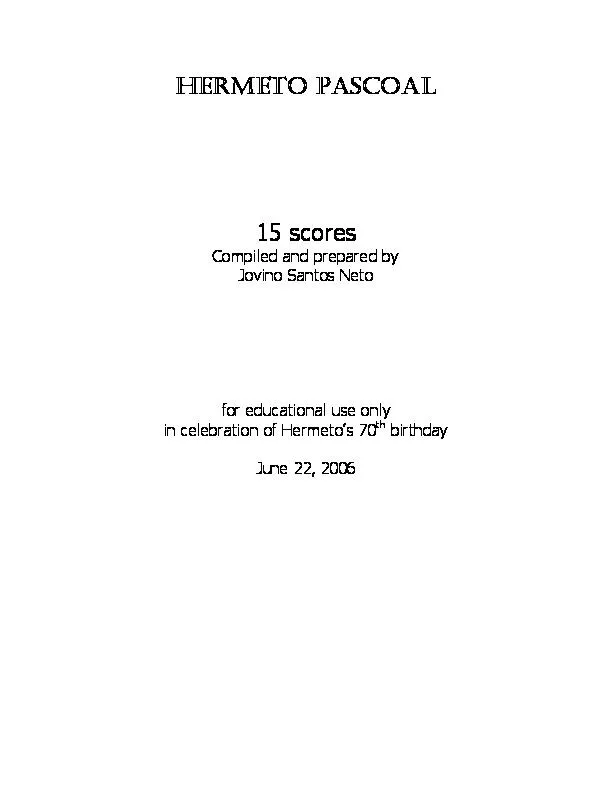 télécharger la partition d'accordéon Songbook : 15 Scores Compiled and prepared by Jovino Santos Neto au format PDF