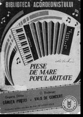 télécharger la partition d'accordéon Piese de Mare Popularitate au format PDF