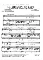 télécharger la partition d'accordéon La chanson de Lara (Doctor Zhivago) au format PDF