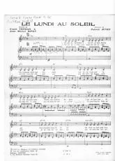 télécharger la partition d'accordéon Le lundi au soleil (Chant : Claude François) au format PDF