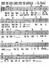 télécharger la partition d'accordéon When The Moon Comes Over The Mountain au format PDF