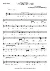 télécharger la partition d'accordéon Lookin For Love au format PDF