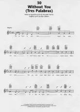 télécharger la partition d'accordéon Without You (Tres Palabras) (Beguine) au format PDF