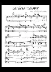 télécharger la partition d'accordéon Careless Whisper au format PDF