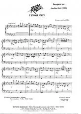 télécharger la partition d'accordéon L' insolente (Valse Swing) au format PDF