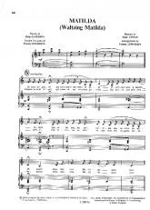 télécharger la partition d'accordéon Matilda (Waltzing Matilda) au format PDF
