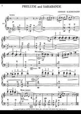 télécharger la partition d'accordéon Prelude and Sarabande au format PDF