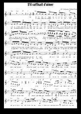 télécharger la partition d'accordéon S'il suffisait d'aimer (Chant : Céline Dion) au format PDF