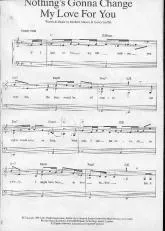 télécharger la partition d'accordéon Nothing's gonna change my love for you au format PDF
