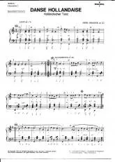 télécharger la partition d'accordéon Danse Hollandaise (Holländischer Tanz) au format PDF
