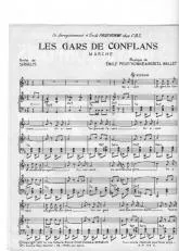 télécharger la partition d'accordéon Les gars de Conflans (Marche) au format PDF
