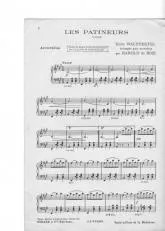 télécharger la partition d'accordéon Les patineurs (Arrangement : Harold de Bozi) (Valse) au format PDF
