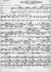 télécharger la partition d'accordéon Adagio Cantabile au format PDF