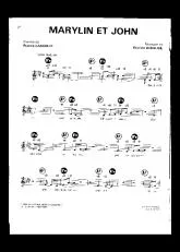 télécharger la partition d'accordéon Marylin et John au format PDF