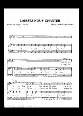 télécharger la partition d'accordéon Laissez nous chanter (Chant : Gold) au format PDF