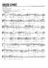 télécharger la partition d'accordéon Mister Lonely au format PDF
