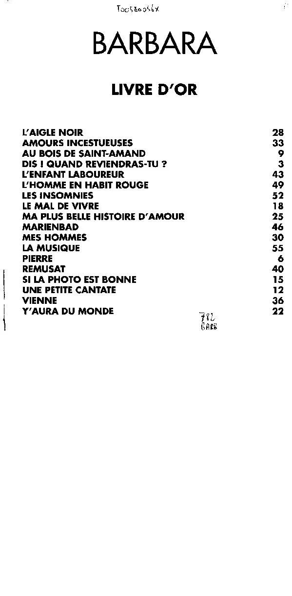 télécharger la partition d'accordéon Livre d'Or (18 Partitions Musicales) au format PDF