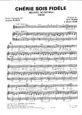télécharger la partition d'accordéon Chérie sois fidèle (Beloved Be faithful) (Chant : Tino Rossi) au format PDF