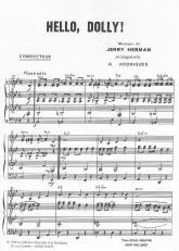 télécharger la partition d'accordéon Hello Dolly (Conducteur) au format PDF