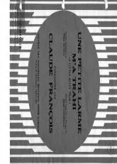 télécharger la partition d'accordéon Une petite larme m'a trahi (A little bitty tear) (Chant : Claude François) au format PDF