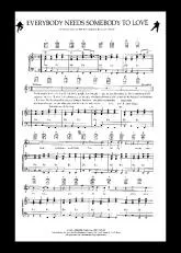 télécharger la partition d'accordéon Everybody needs somebody to love au format PDF