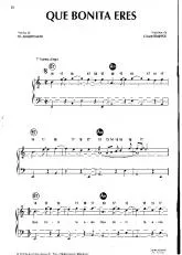télécharger la partition d'accordéon Que bonita eres (Rumba) au format PDF
