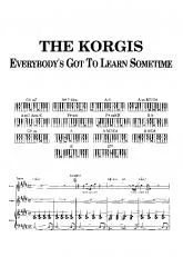télécharger la partition d'accordéon Everybody's got to learn sometimes au format PDF